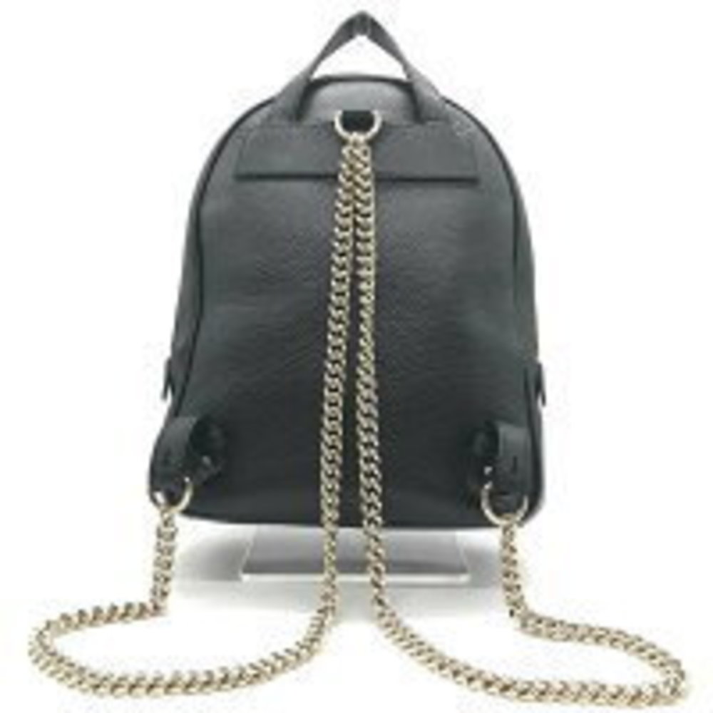 Gucci Soho Interlocking B Black Backpack Leather … - image 1